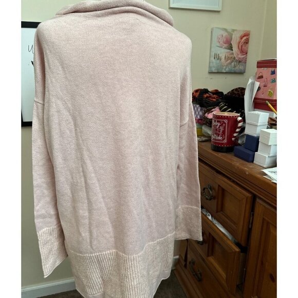 Pure Jill Light Pink Cowell Neck Wool Blend Sweater Size M - Picture 3 of 13